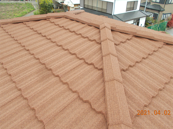 屋根工事の事例：横浜市泉区～トステム製 T・ルーフクラシック