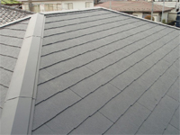 カラーベスト（平形スレート）屋根の張替え工事